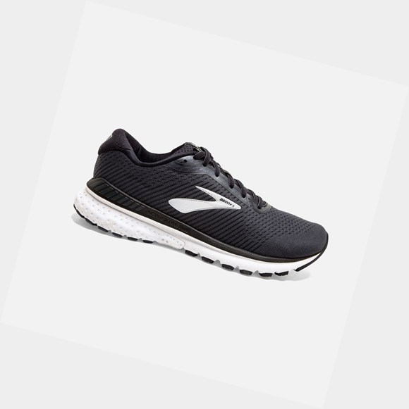 Brooks Adrenaline GTS 20 Women's Road Running Shoes Black / Grey / Ebony | HJNA-89251