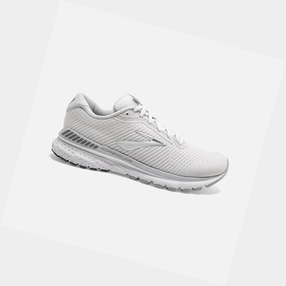 Brooks Adrenaline GTS 20 Women's Walking Shoes White / Grey / Silver | PROW-79845