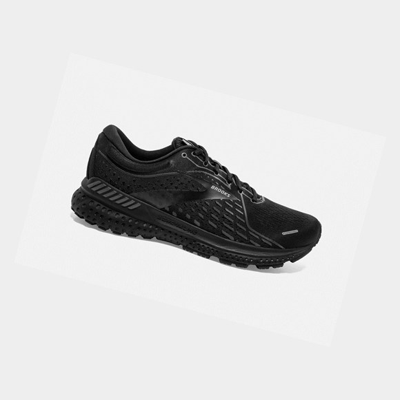 Brooks Adrenaline GTS 21 Men's Road Running Shoes Black / Black / Ebony | DYFT-36291
