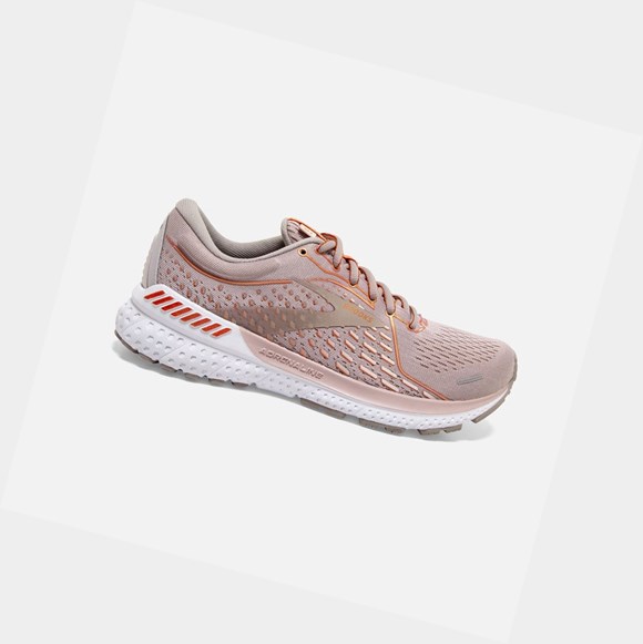Brooks Adrenaline GTS 21 Women's Road Running Shoes Hushed Violet / Alloy / Copper | QKYG-89760