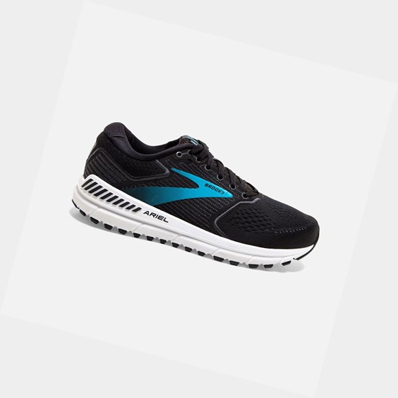 Brooks Ariel '20 Women's Road Running Shoes Black / Ebony / Blue | YLZE-23568