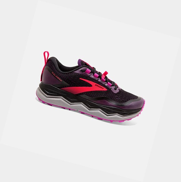Brooks Caldera 5 Women's Trail Shoes Black / Fuschia / Purple | SENJ-02158