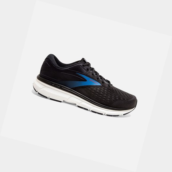 Brooks Dyad 11 Men's Road Running Shoes Black / Ebony / Blue | IWUJ-70842