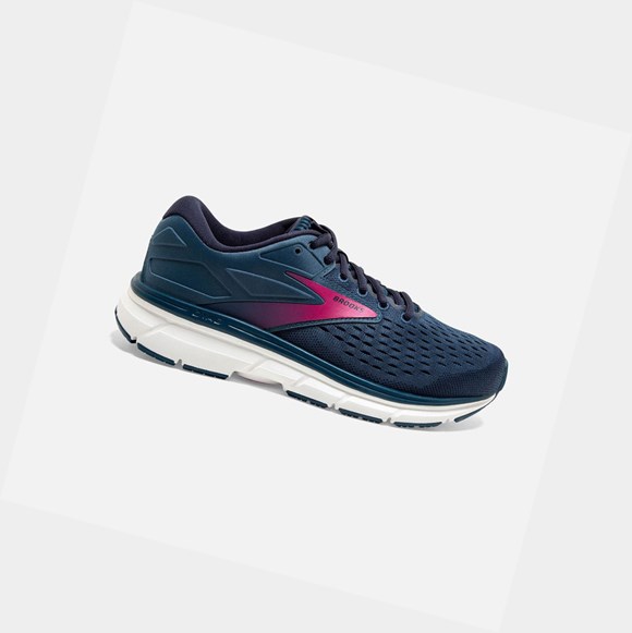 Brooks Dyad 11 Women's Road Running Shoes Blue / Navy / Beetroot | JXLO-42906