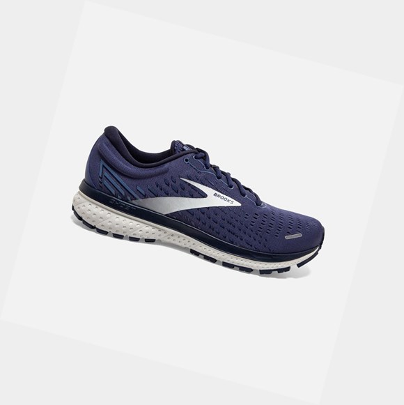 Brooks Ghost 13 Men's Road Running Shoes Deep Cobalt / Grey / Navy | AMEC-40632