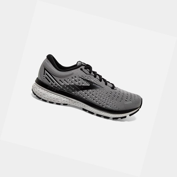 Brooks Ghost 13 Men's Road Running Shoes Primer Grey / Pearl / Black | URKH-93816