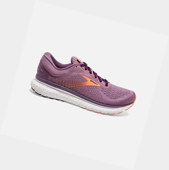 Brooks Glycerin 18 Women's Road Running Shoes Valerian / Jewel / Cantaloupe | VZMT-28903