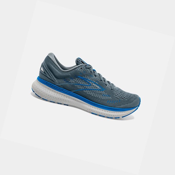 Brooks Glycerin 19 Men's Road Running Shoes Quarry / Grey / Dark Blue | JTMP-31876
