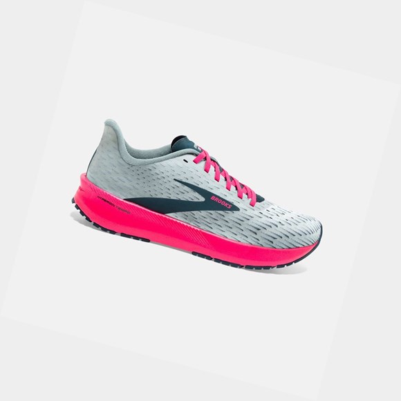 Brooks Hyperion Tempo Women's Trainers Ice Flow / Navy / Pink | ZWJF-47289