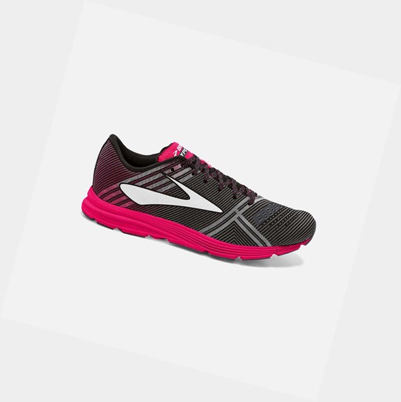 Brooks Hyperion Women's Road Running Shoes Black / Diva Pink / Diamond Yarn | CTLW-62598