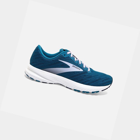 Brooks Launch 7 Women's Road Running Shoes Peacoat / Blue / Purple | UZKM-81407