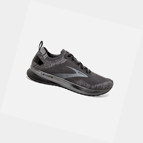 Brooks Levitate 4 Men's Road Running Shoes Blackened Pearl / Grey / Black | IOLH-41976
