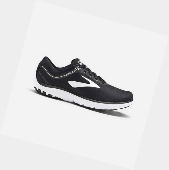 Brooks PureFlow 7 Women's Road Running Shoes Black / White | CXZA-17052