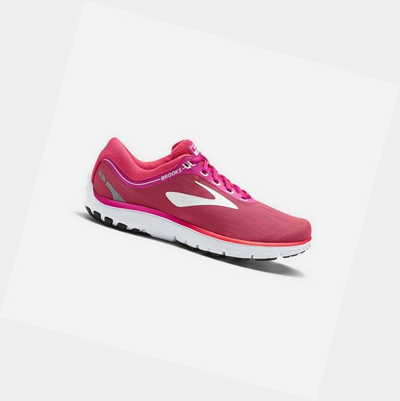 Brooks PureFlow 7 Women's Road Running Shoes Pink / Pink / White | ICLN-39254