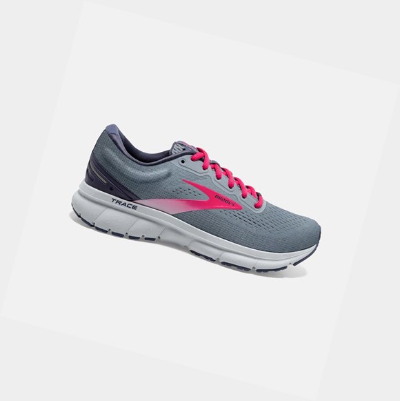 Brooks Trace Women's Road Running Shoes Grey / Nightshadow / Raspberry | ODYB-30825