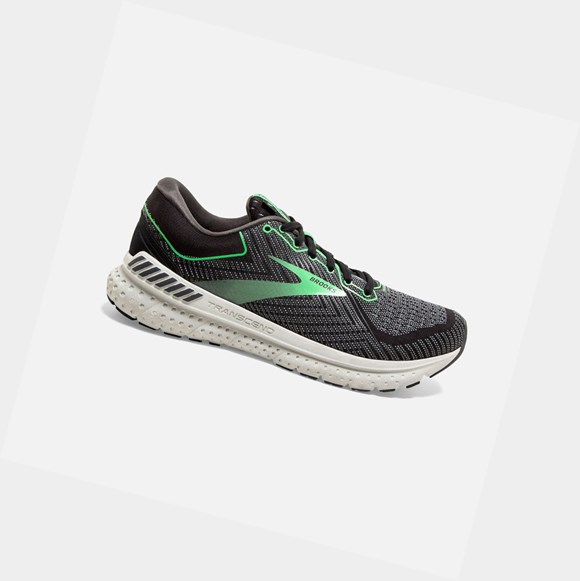 Brooks Transcend 7 Women's Road Running Shoes Black / Ebony / Green | CLGO-13702