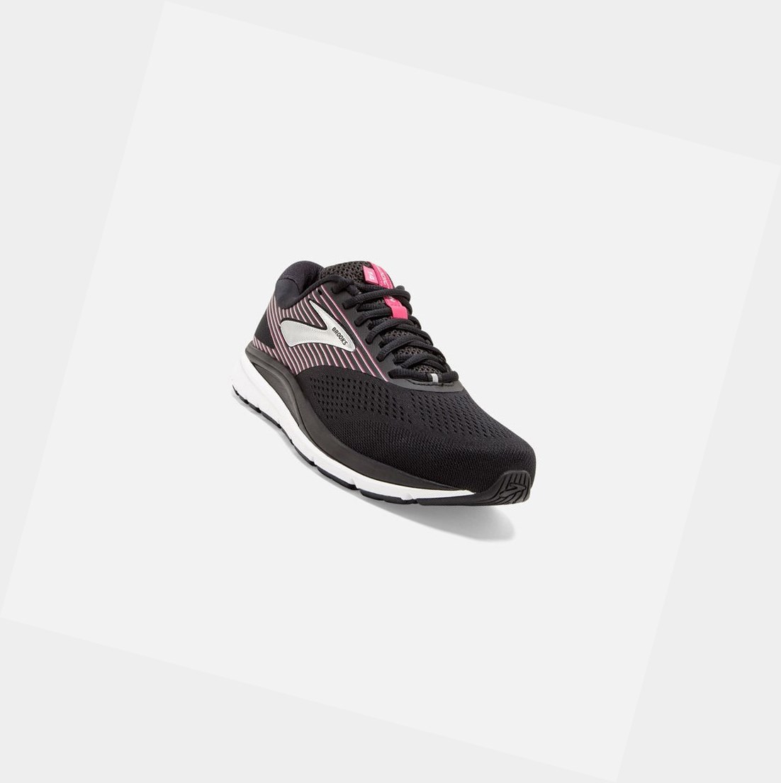 Brooks Addiction 14 Women's Road Running Shoes Black / Hot Pink / Silver | RHAQ-96074