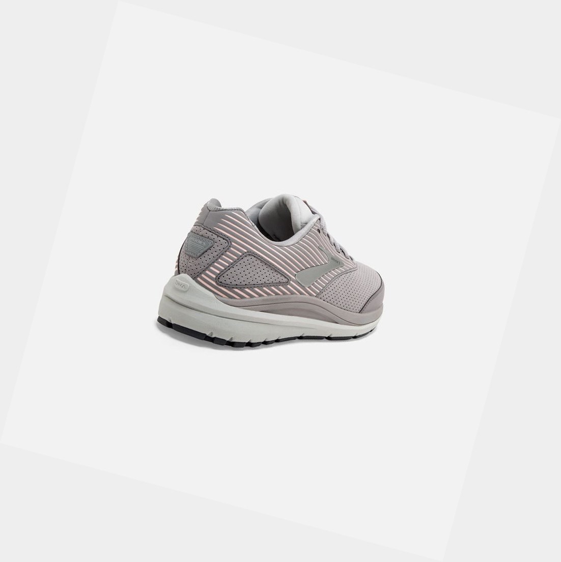 Brooks Addiction Walker Suede Women's Walking Shoes Alloy / Oyster / Peach | VEPT-71956