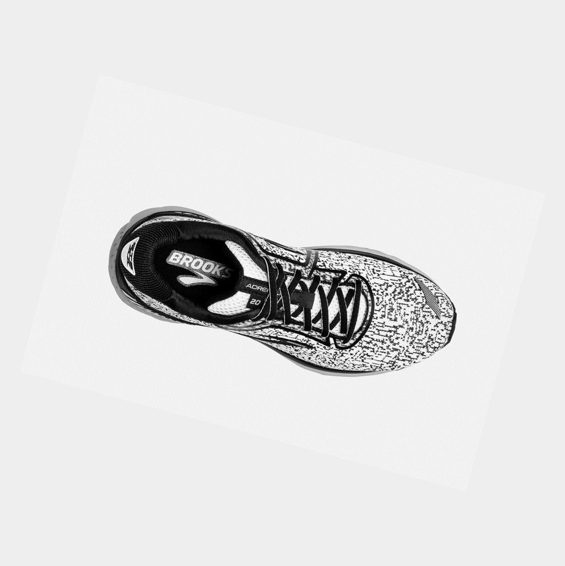 Brooks Adrenaline GTS 20 Men's Walking Shoes White / Black / Grey | ORNZ-60534