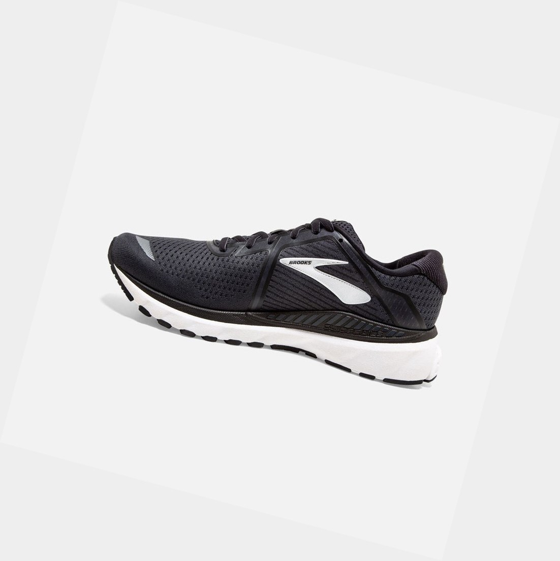 Brooks Adrenaline GTS 20 Women's Road Running Shoes Black / Grey / Ebony | HJNA-89251