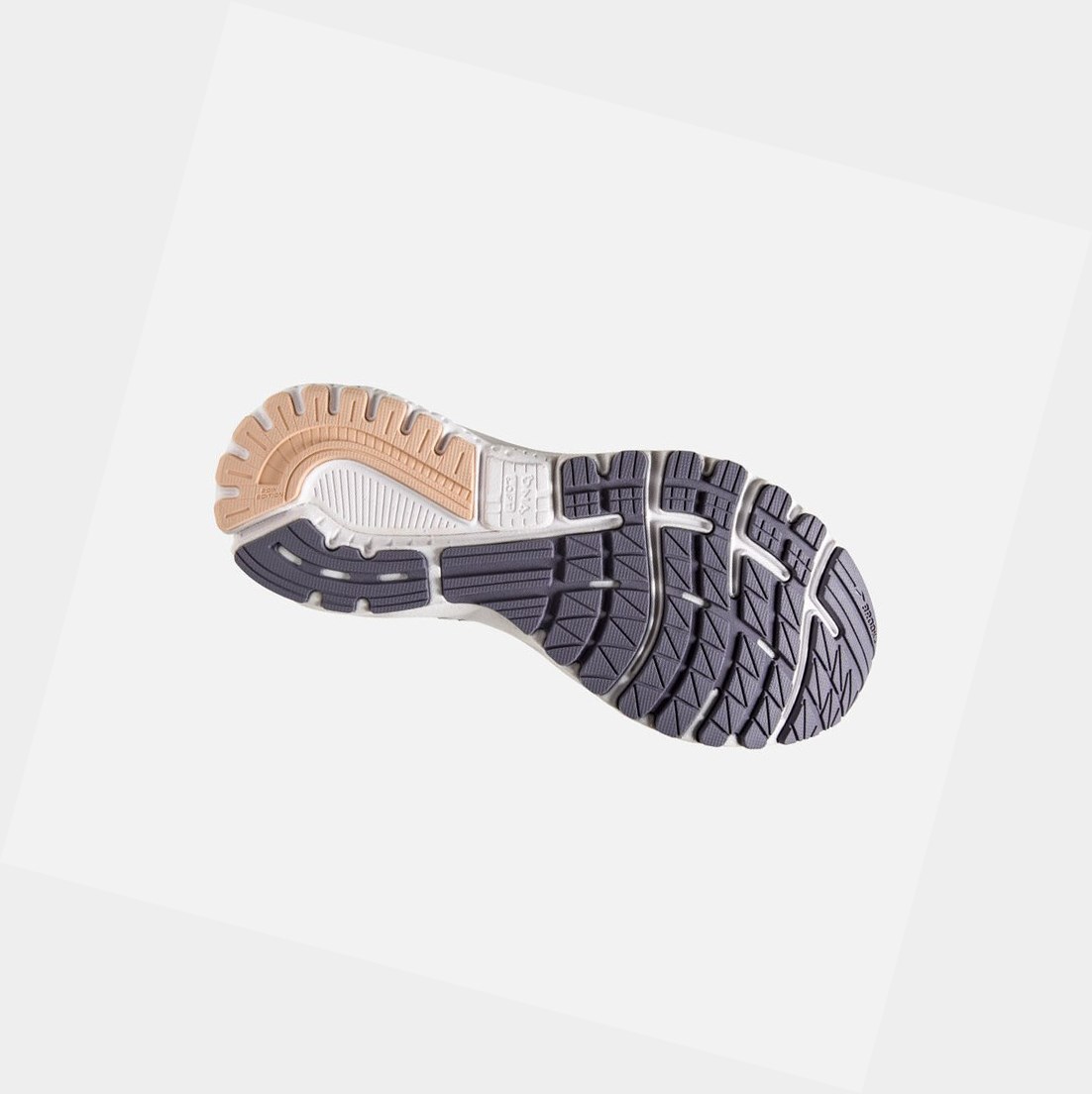 Brooks Adrenaline GTS 20 Women's Road Running Shoes Grey / Pale Peach / White | IDNC-14067