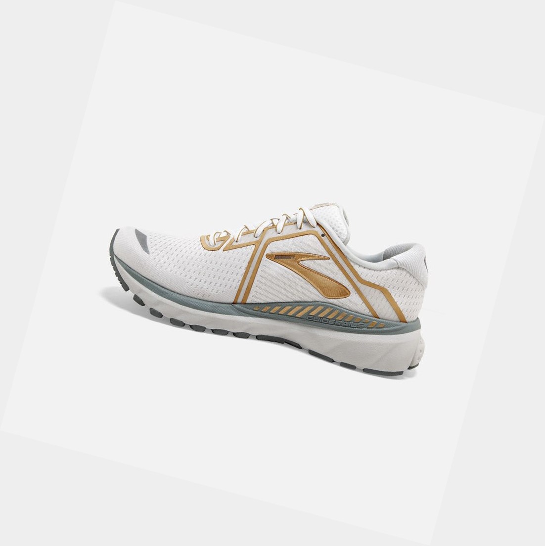 Brooks Adrenaline GTS 20 Women's Walking Shoes White / Grey / Gold | AWEK-70421