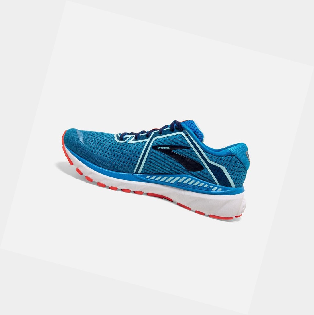 Brooks Adrenaline GTS 20 Women's Walking Shoes Blue / Navy / Coral | LQTK-34197