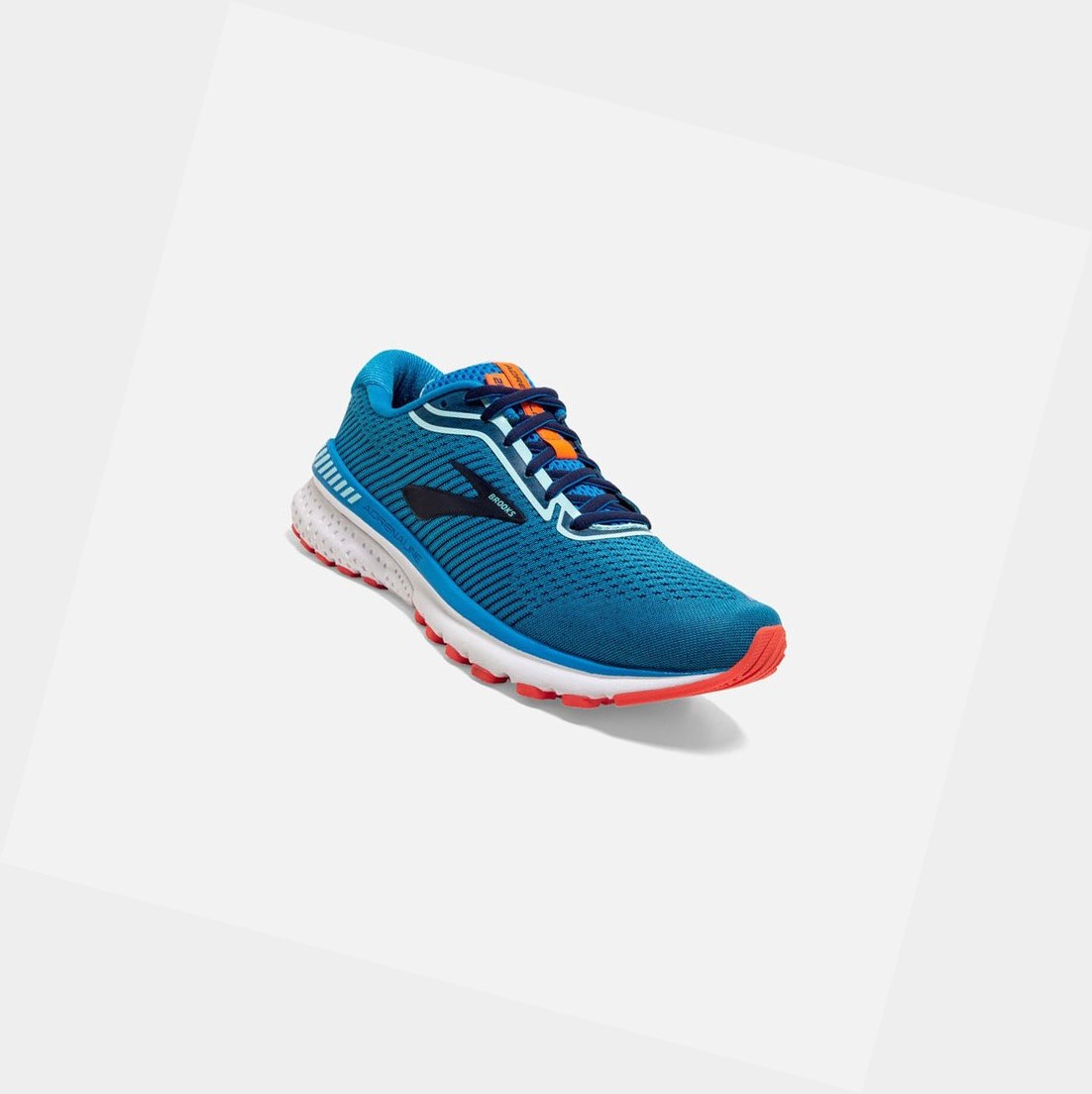 Brooks Adrenaline GTS 20 Women's Walking Shoes Blue / Navy / Coral | LQTK-34197