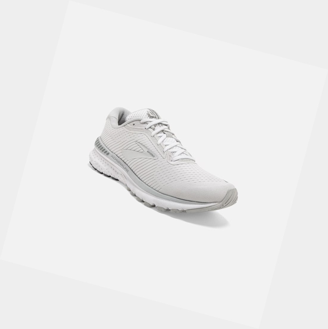 Brooks Adrenaline GTS 20 Women's Walking Shoes White / Grey / Silver | PROW-79845