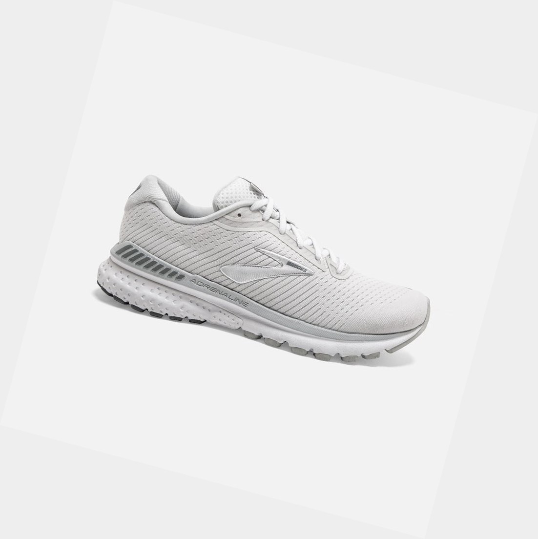 Brooks Adrenaline GTS 20 Women\'s Walking Shoes White / Grey / Silver | PROW-79845
