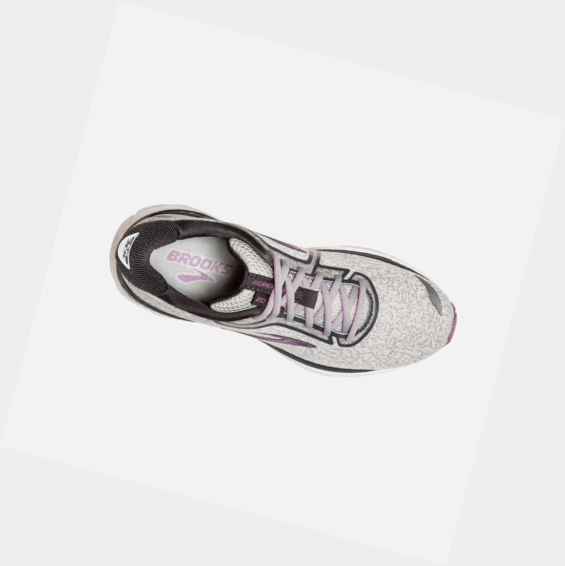 Brooks Adrenaline GTS 20 Women's Walking Shoes Grey / White / Valerian | YNJQ-74321