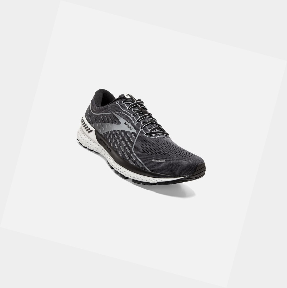 Brooks Adrenaline GTS 21 Men's Road Running Shoes Blackened Pearl / Black / Grey | BAWI-30125