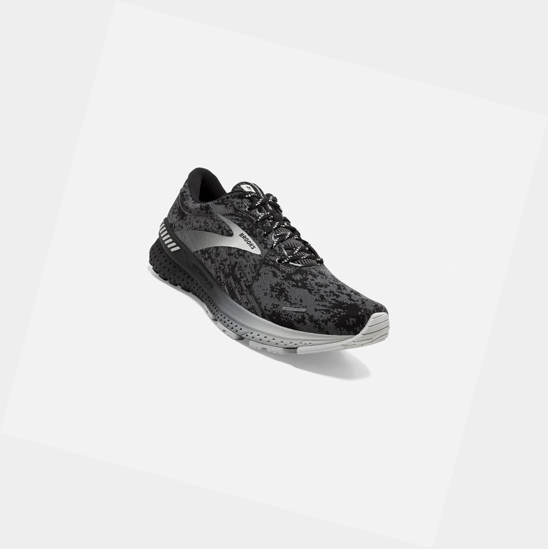 Brooks Adrenaline GTS 21 Men's Road Running Shoes Magnet / Black / Grey Pinstripe | KRVP-53728