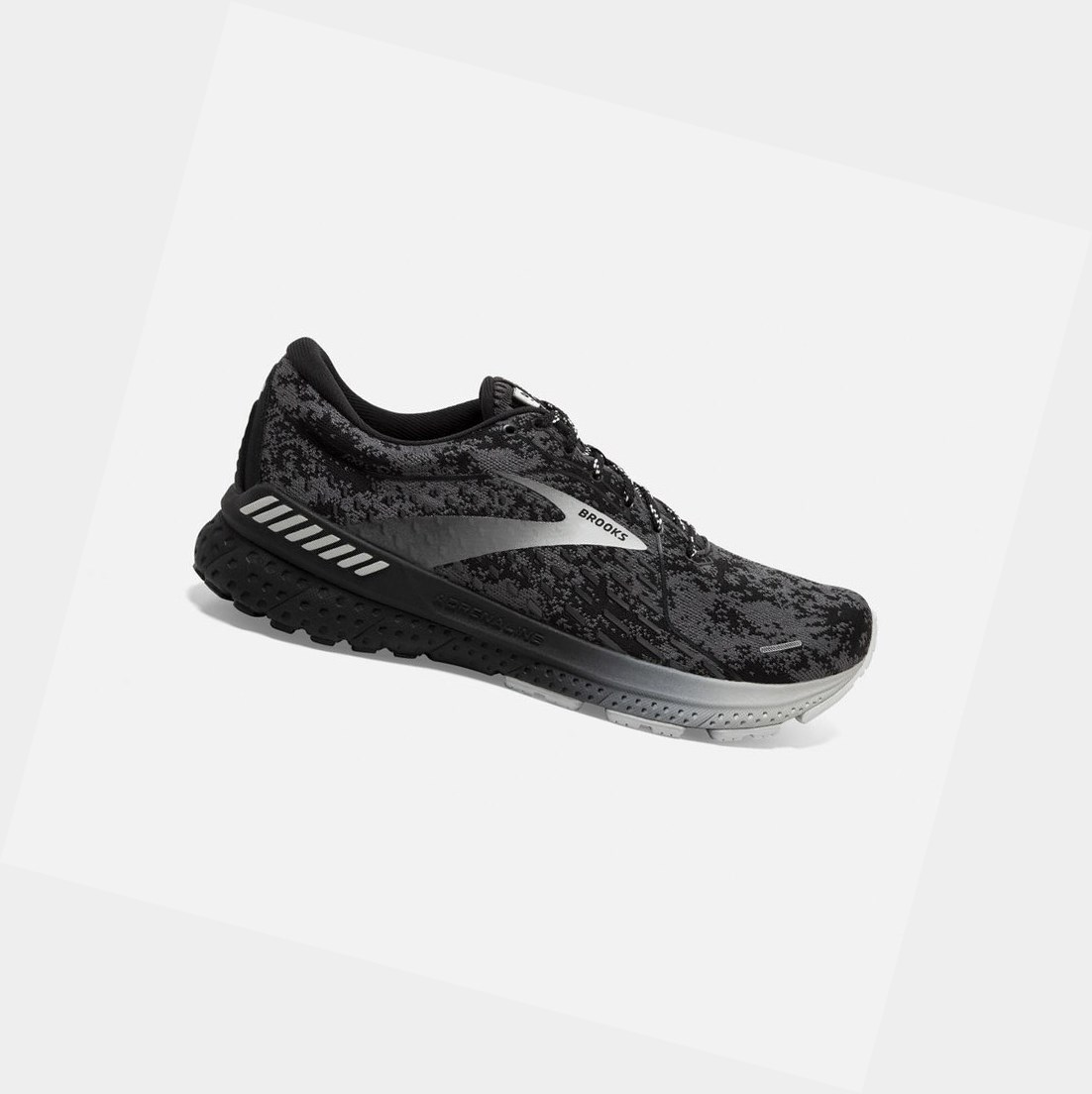 Brooks Adrenaline GTS 21 Men\'s Road Running Shoes Magnet / Black / Grey Pinstripe | KRVP-53728
