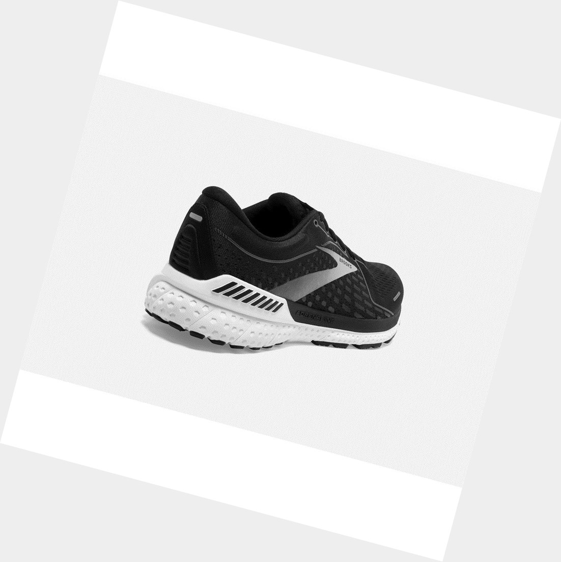 Brooks Adrenaline GTS 21 Men's Road Running Shoes Black Pearl / White | MNSE-40857