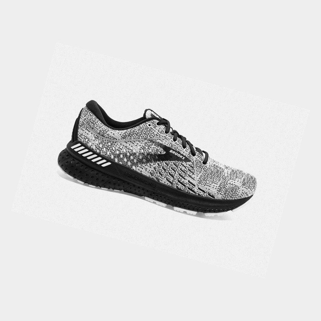 Brooks Adrenaline GTS 21 Men\'s Road Running Shoes White / Grey / Black | XCFA-51243