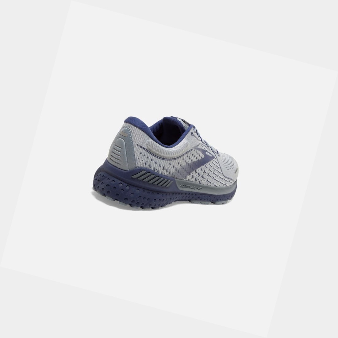 Brooks Adrenaline GTS 21 Men's Walking Shoes Grey / Tradewinds / Deep Cobalt | FCPU-06153