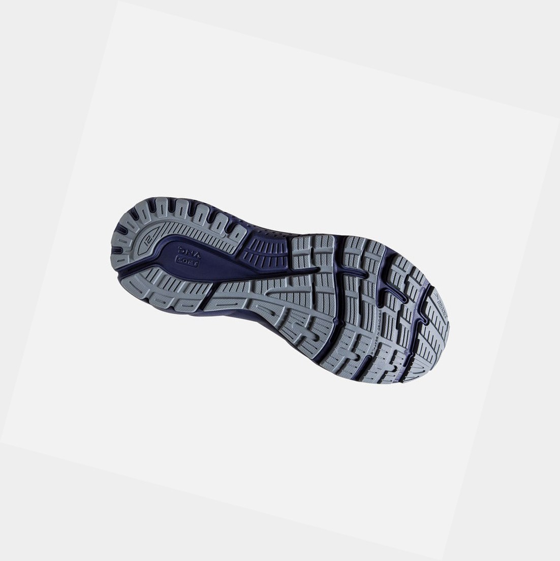 Brooks Adrenaline GTS 21 Men's Walking Shoes Grey / Tradewinds / Deep Cobalt | FCPU-06153