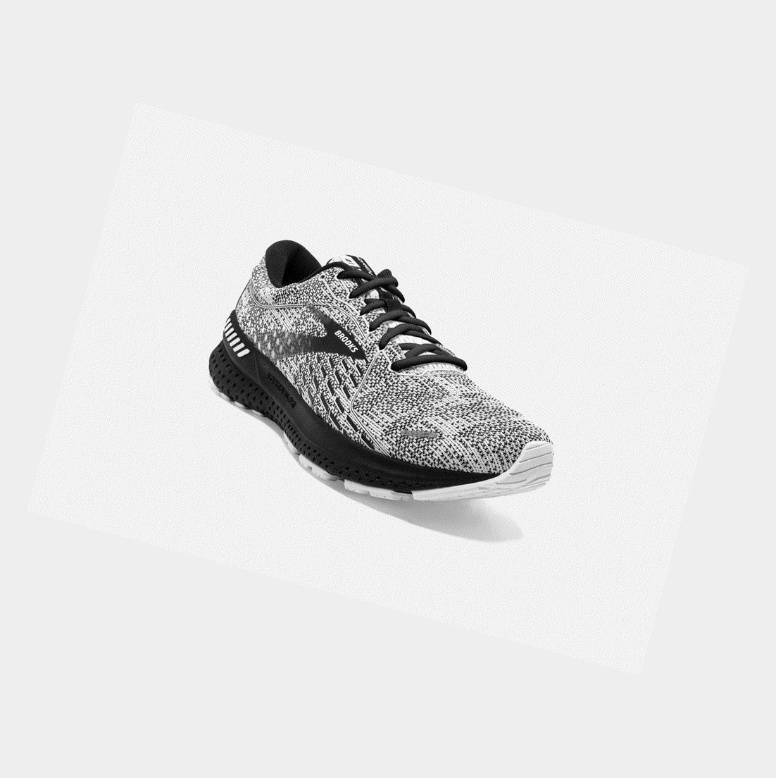 Brooks Adrenaline GTS 21 Men's Walking Shoes White / Grey / Black | LERY-49178