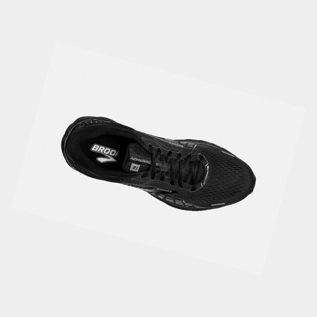 Brooks Adrenaline GTS 21 Men's Walking Shoes Black / Black / Ebony | MXYW-73520