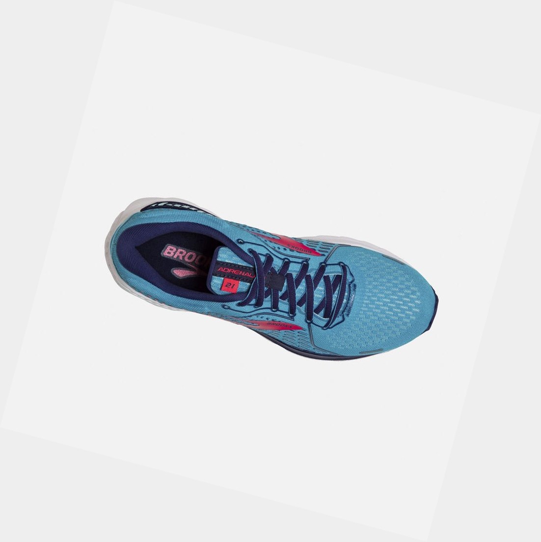 Brooks Adrenaline GTS 21 Women's Road Running Shoes Horizon / Blue Ribbon / Pink | EWDU-72860