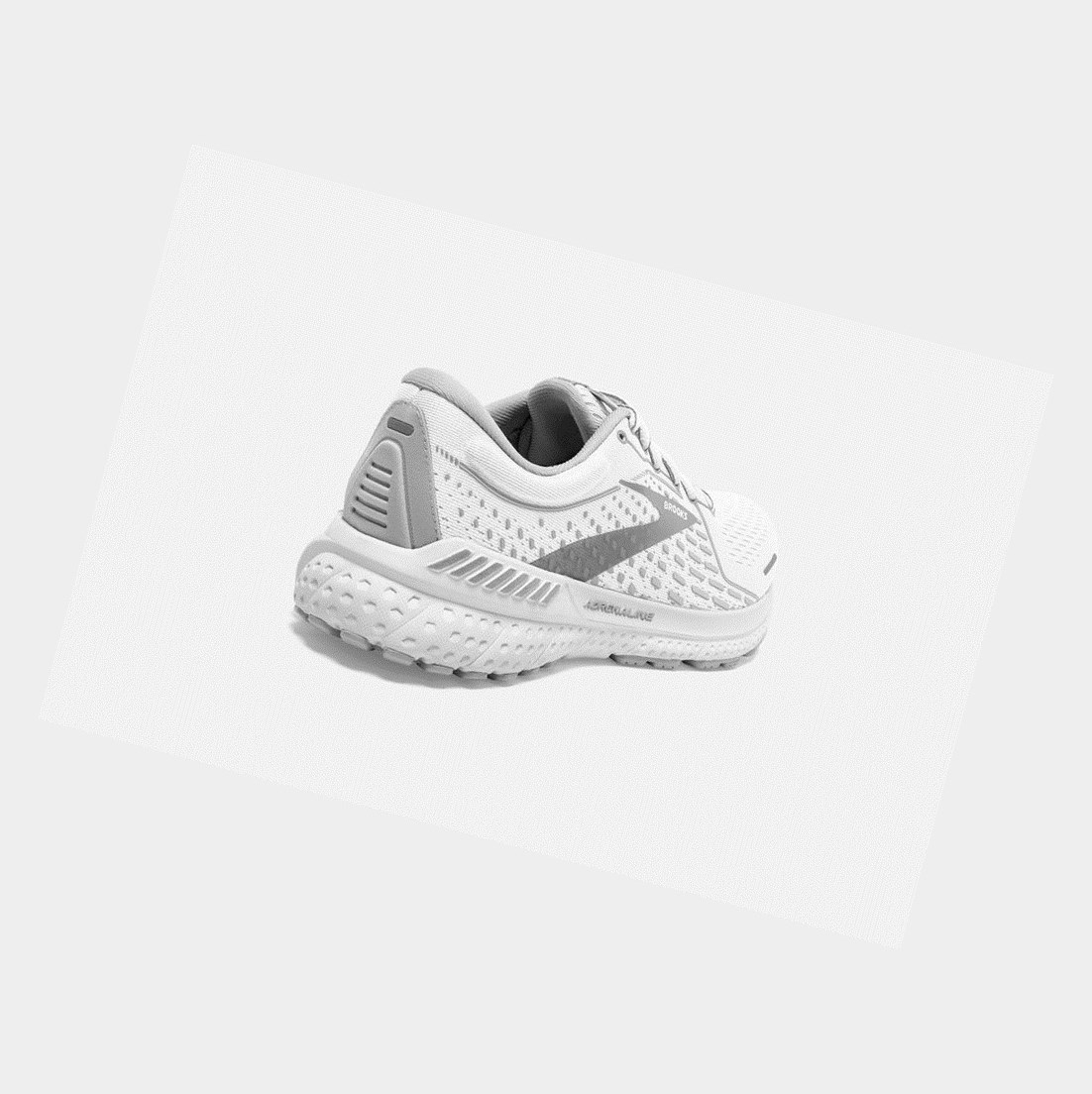 Brooks Adrenaline GTS 21 Women's Road Running Shoes White / Grey / Silver | FENR-15629