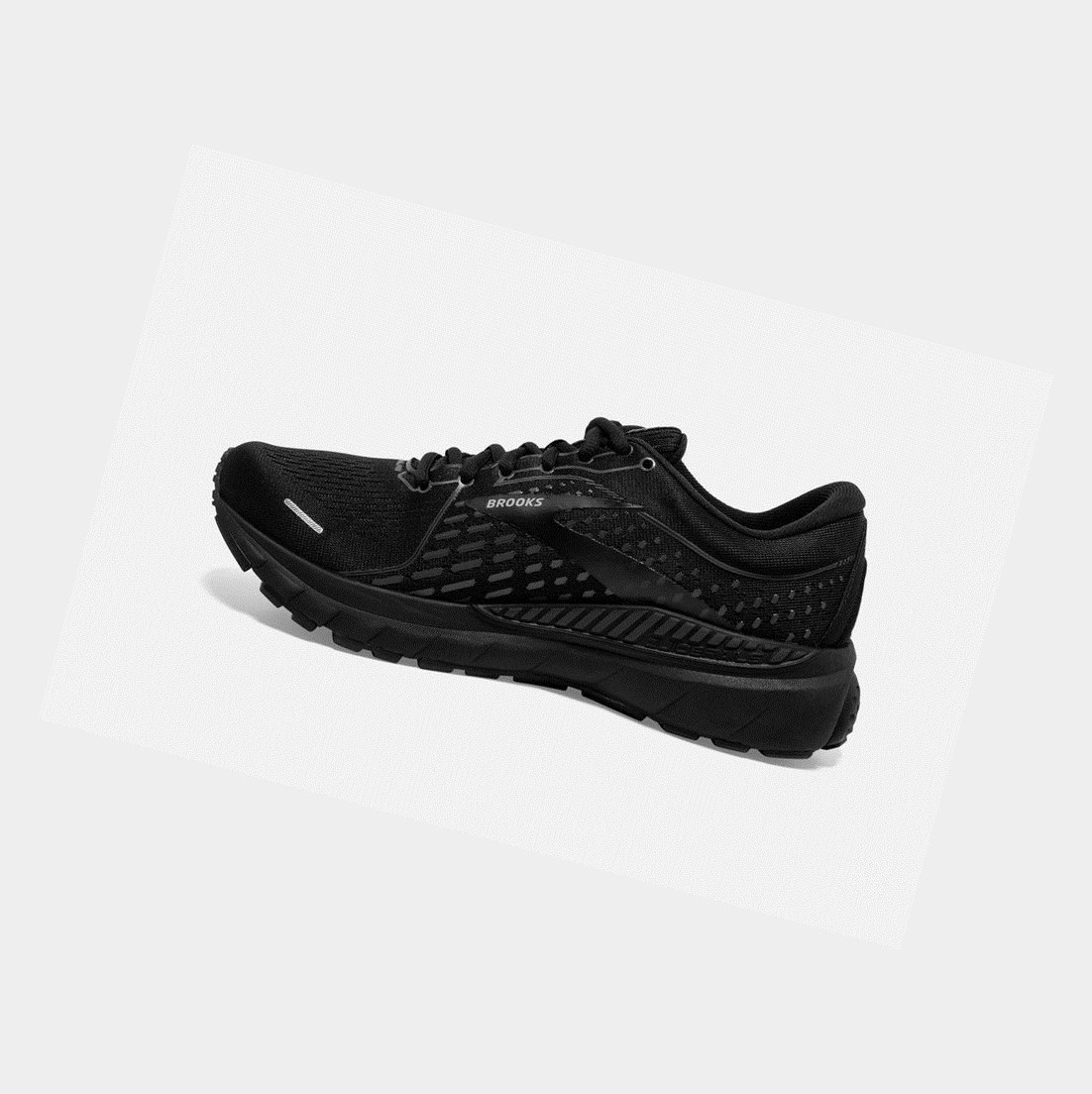 Brooks Adrenaline GTS 21 Women's Road Running Shoes Black / Black / Ebony | TZVJ-97614