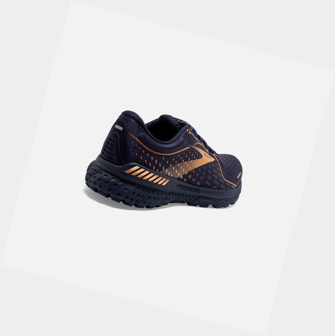 Brooks Adrenaline GTS 21 Women's Road Running Shoes Navy / Black / Copper | YIRD-74169