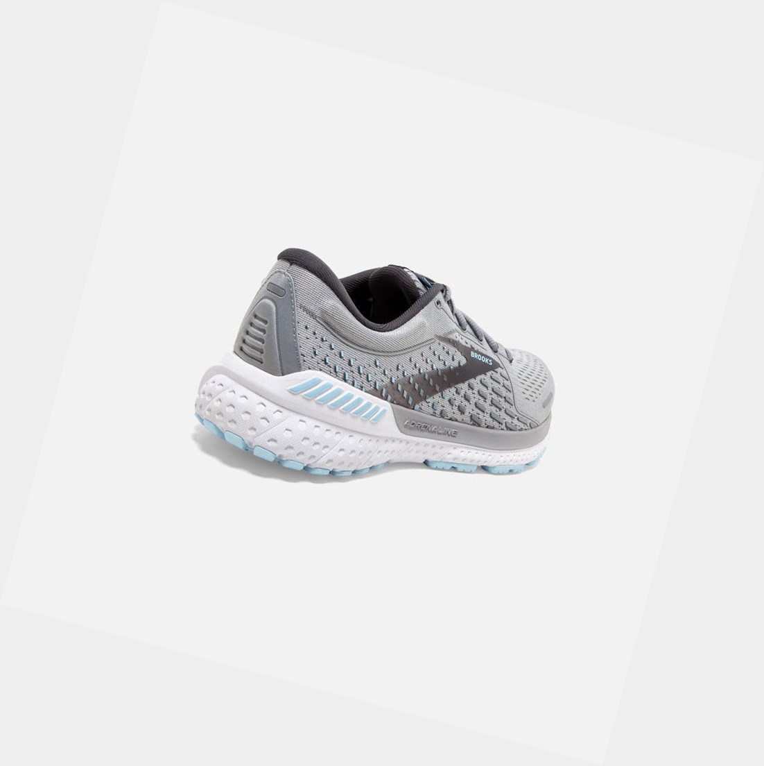 Brooks Adrenaline GTS 21 Women's Road Running Shoes Oyster / Alloy / Light Blue | YZIG-45690