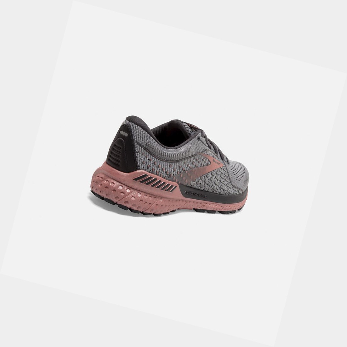 Brooks Adrenaline GTS 21 Women's Walking Shoes Grey / Black / Rose Gold | DCSO-08529
