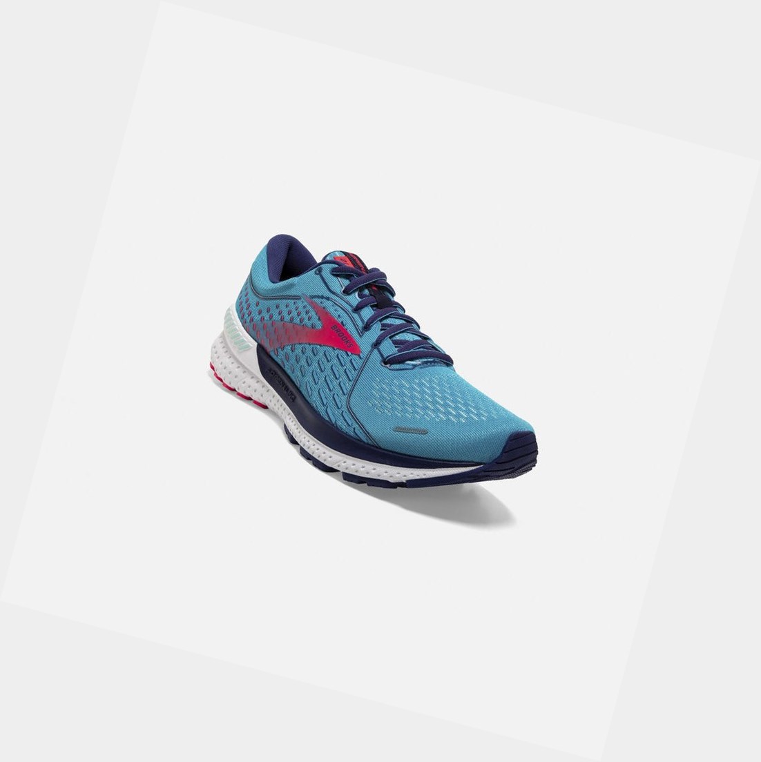 Brooks Adrenaline GTS 21 Women's Walking Shoes Horizon / Blue Ribbon / Pink | OJUY-57816