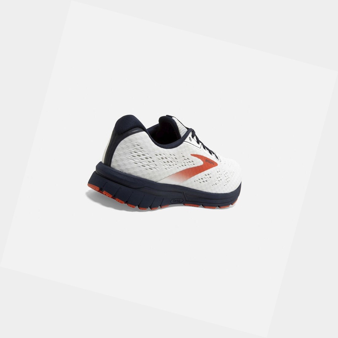Brooks Anthem 4 Men's Road Running Shoes White / Navy / Red Clay | JCME-56491