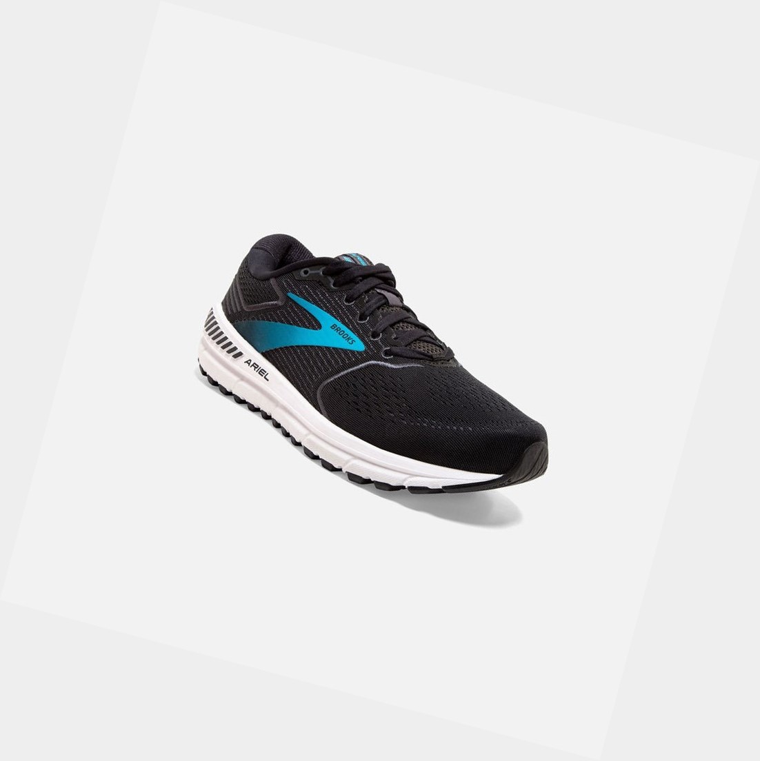 Brooks Ariel '20 Women's Walking Shoes Black / Ebony / Blue | KFCG-05984