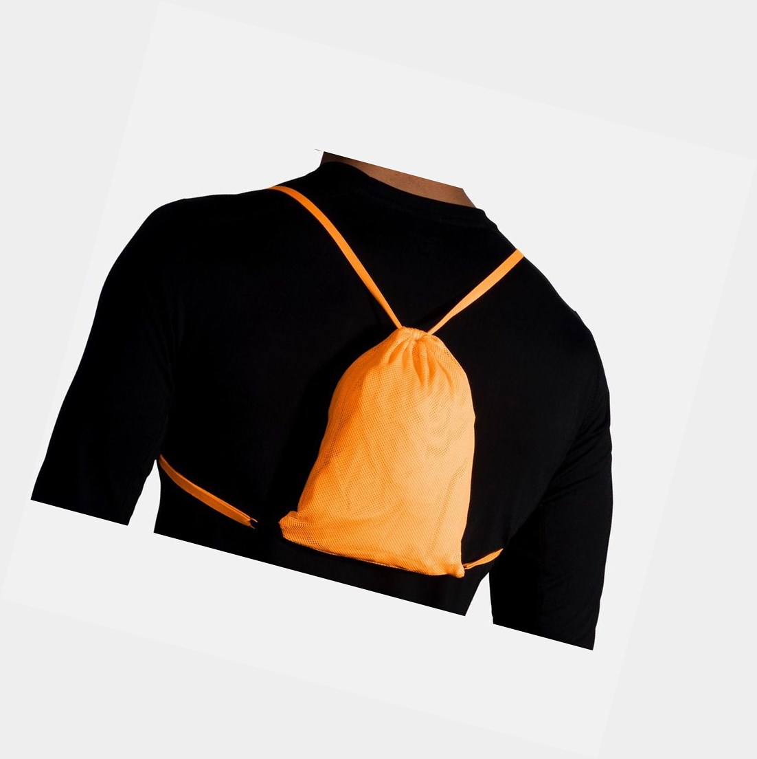 Brooks Canopy Men's Outerwear Fluoro Orange | VXZL-19657